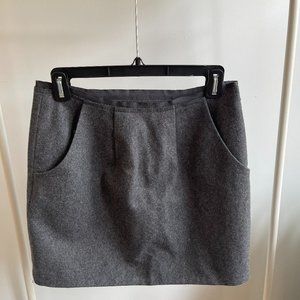 Lightly Worn J Crew Felted Wool Mini Skirt